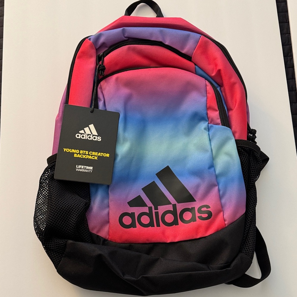 Adidas Young BTS Creator Backpack Pink and Blue Gradient Backpack